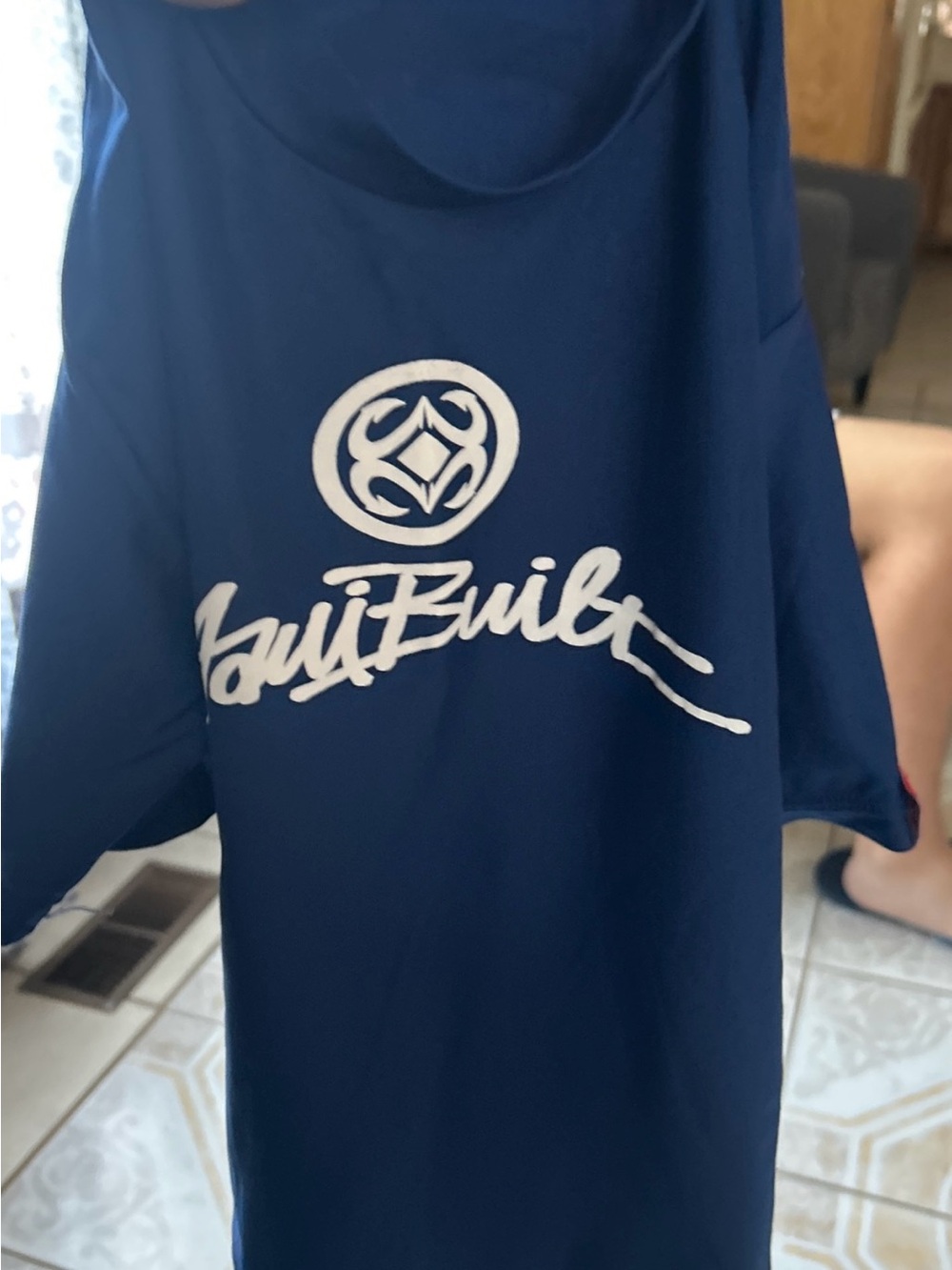 Maui Built Kids' Navy Blue Swim Tank Top with White Logo